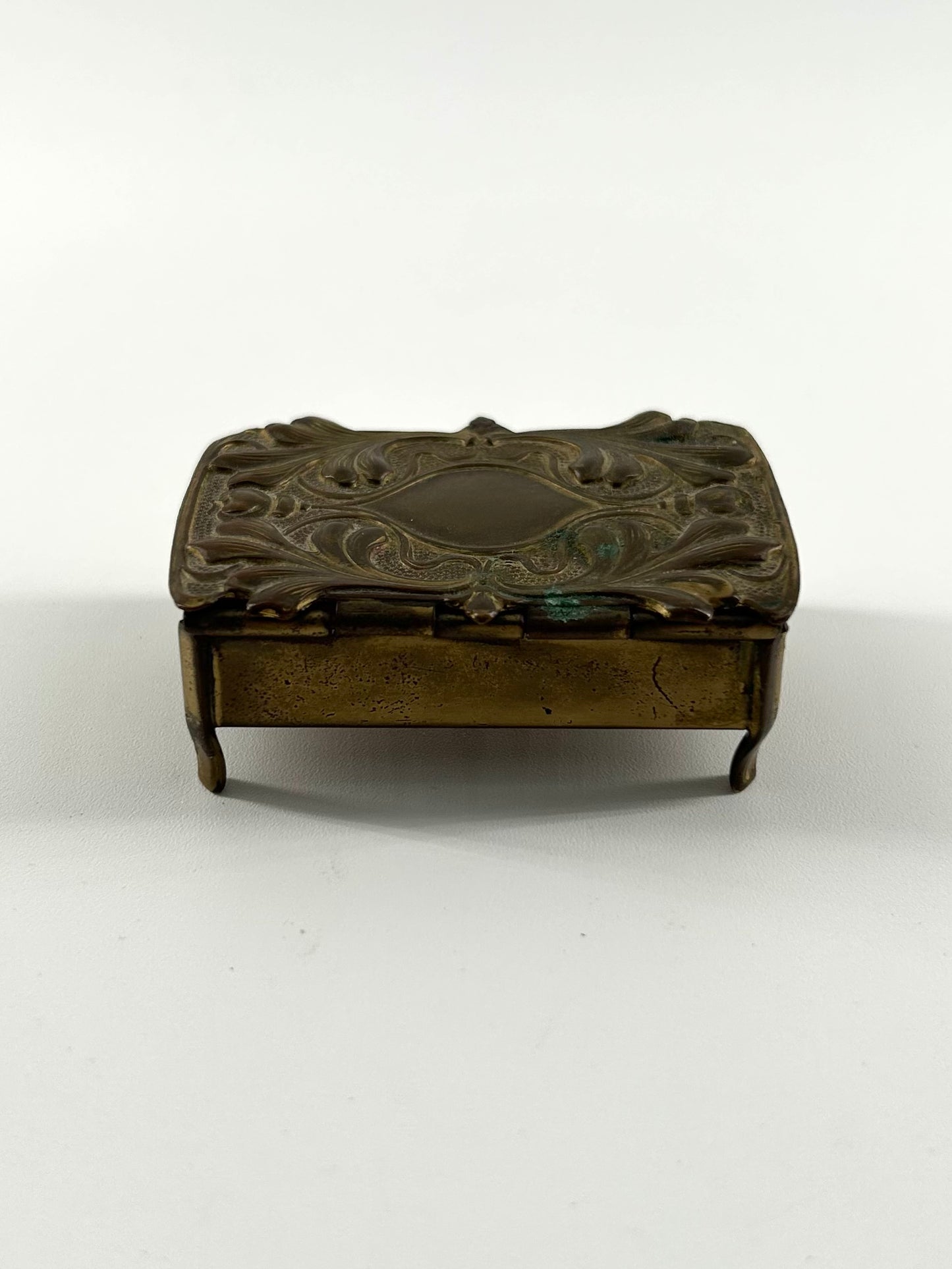 Victorian Brass Stamp Box