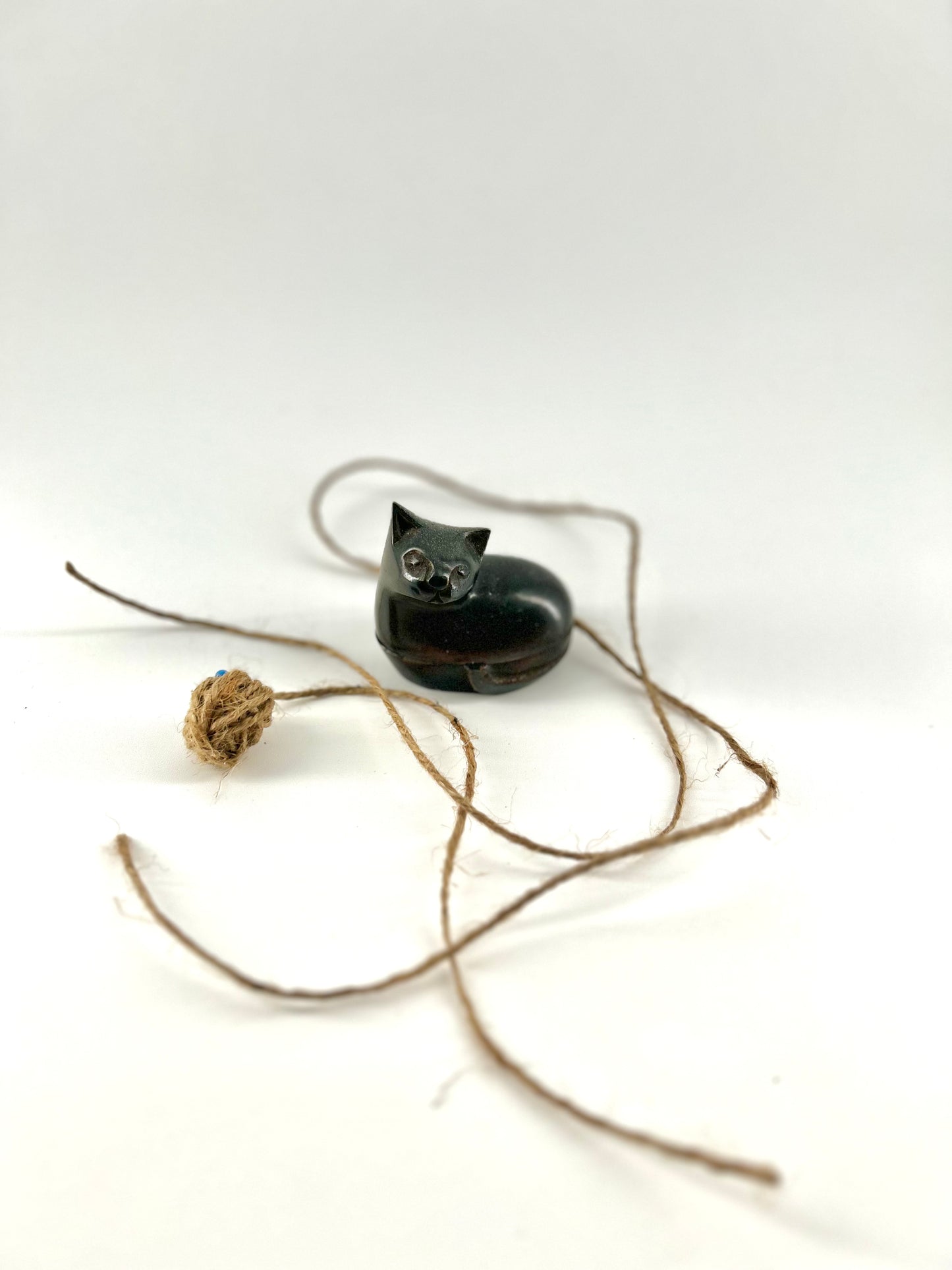 Cast Metal/Bronze Cat Trinket Box, Gumps