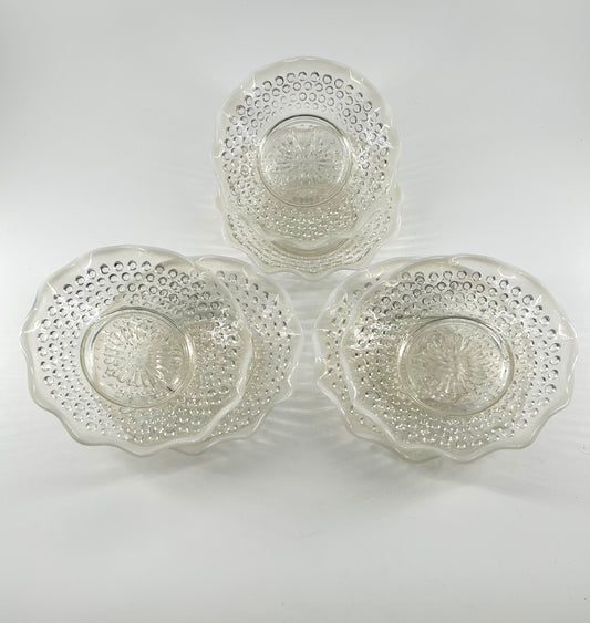Moonstone Hobnail Ruffle Edge Small Plate