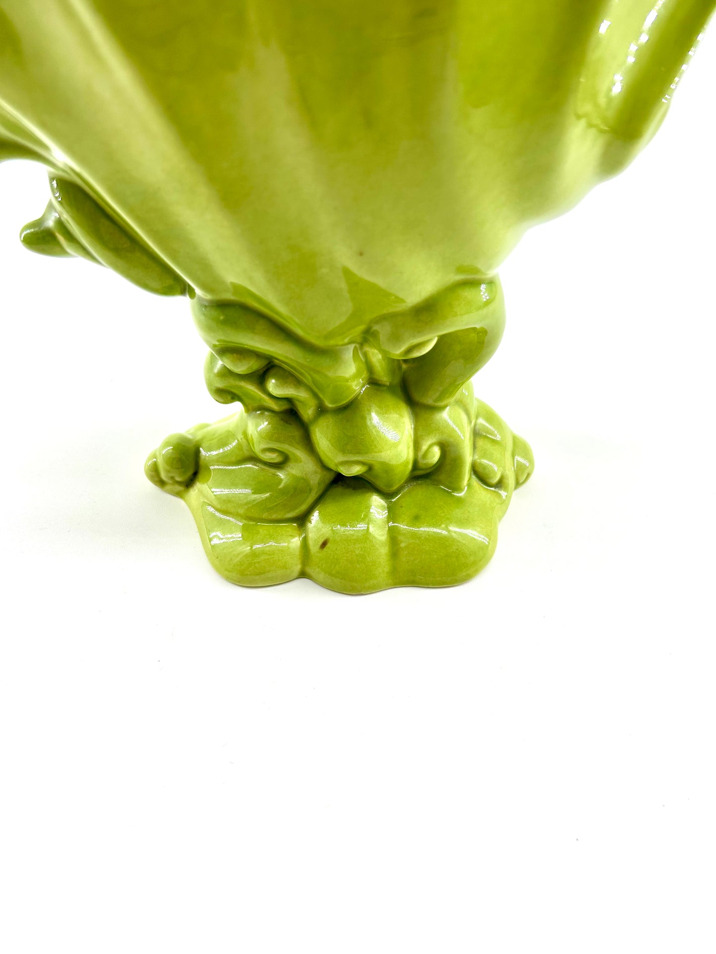 Royal Haeger by Hickman Shell Wave Vase in Green