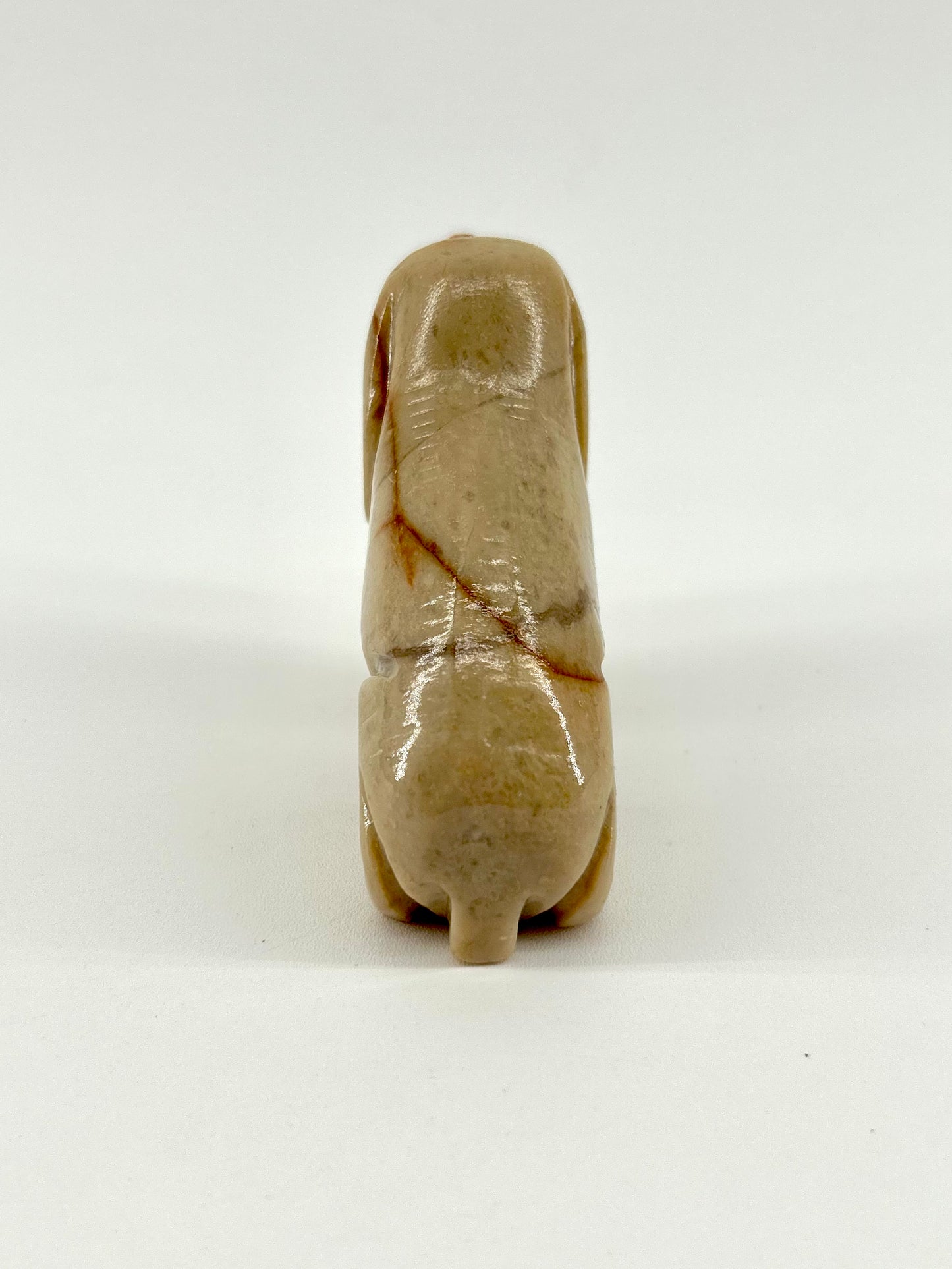 Rock Hound Carved Stone Dog Figurine