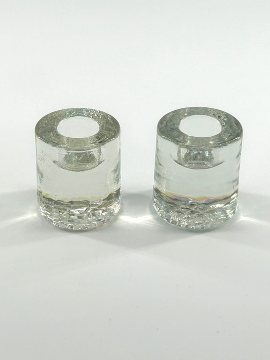 Glass Taper Candlestick Holders