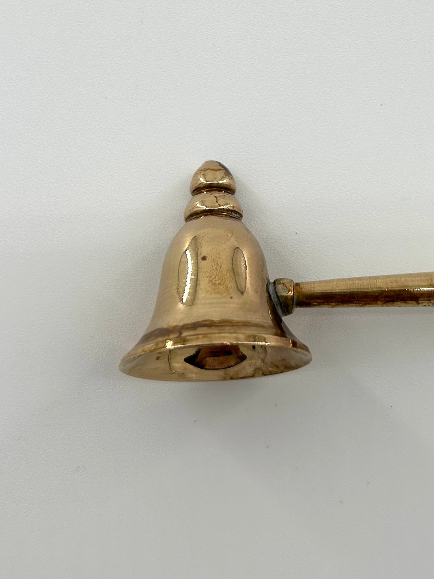 Brass and Wood Candle Snuffer