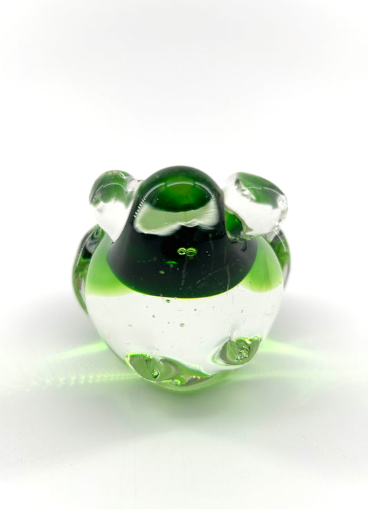 Glass Frog Paper Weight