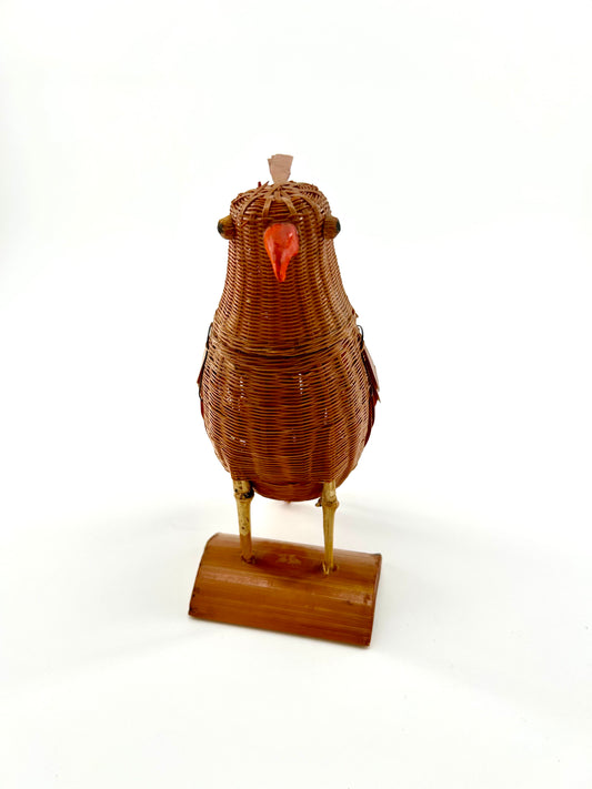 Hand Woven Wicker Bird Box 2