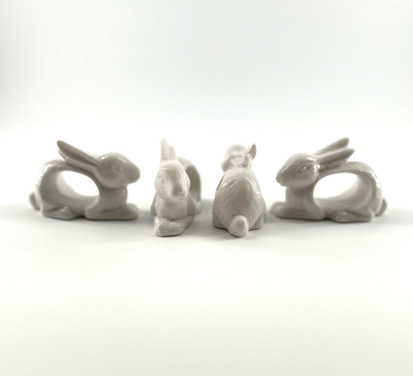 Ceramic Rabbit Napkin Rings