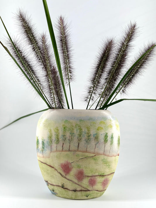 Studio Art Pillow Vase, Signed