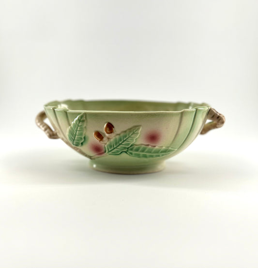 Oak Branch with Acorns Oval Planter