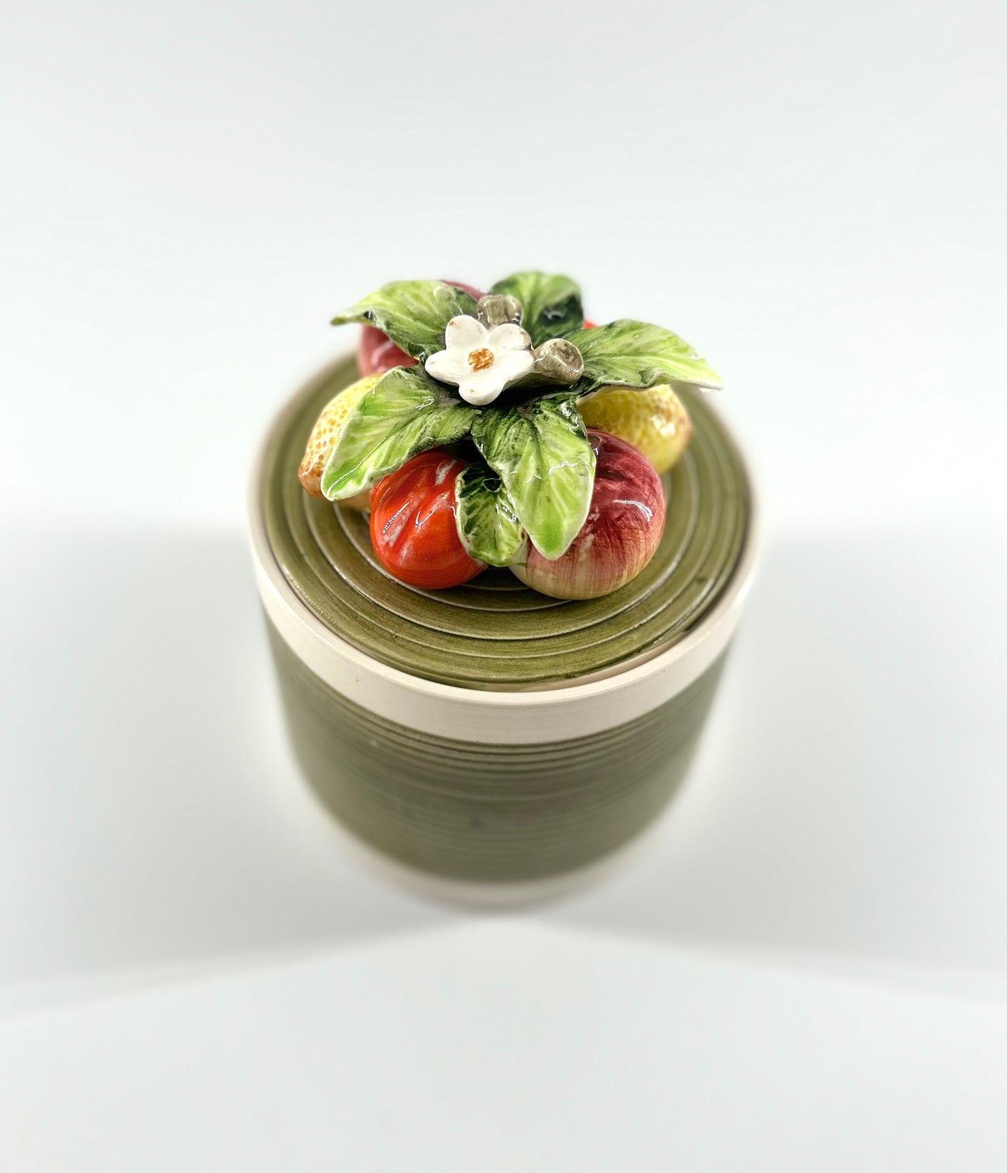 Vintage Canister with Fruit