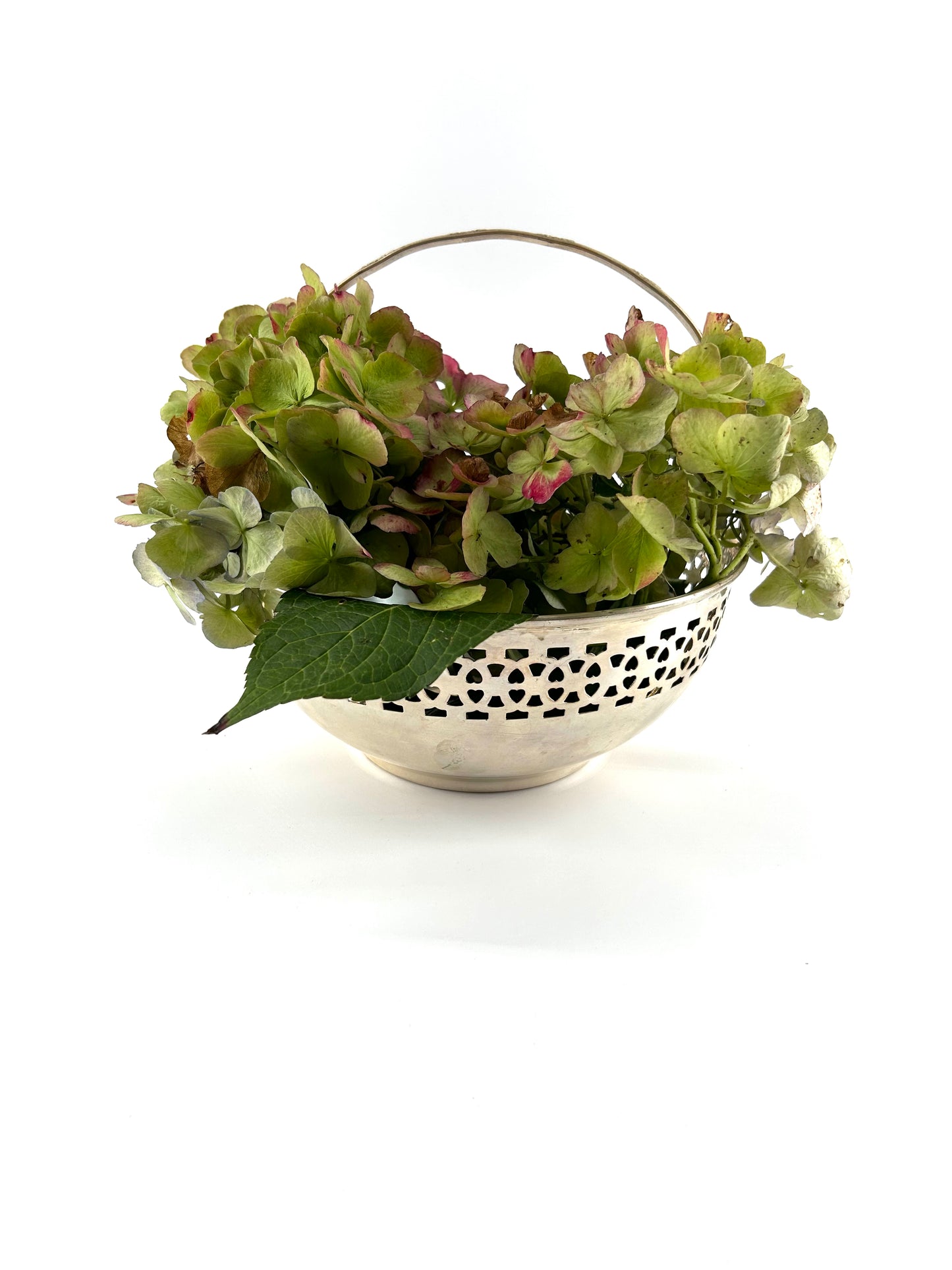 Reticulated Silver Wedding Basket