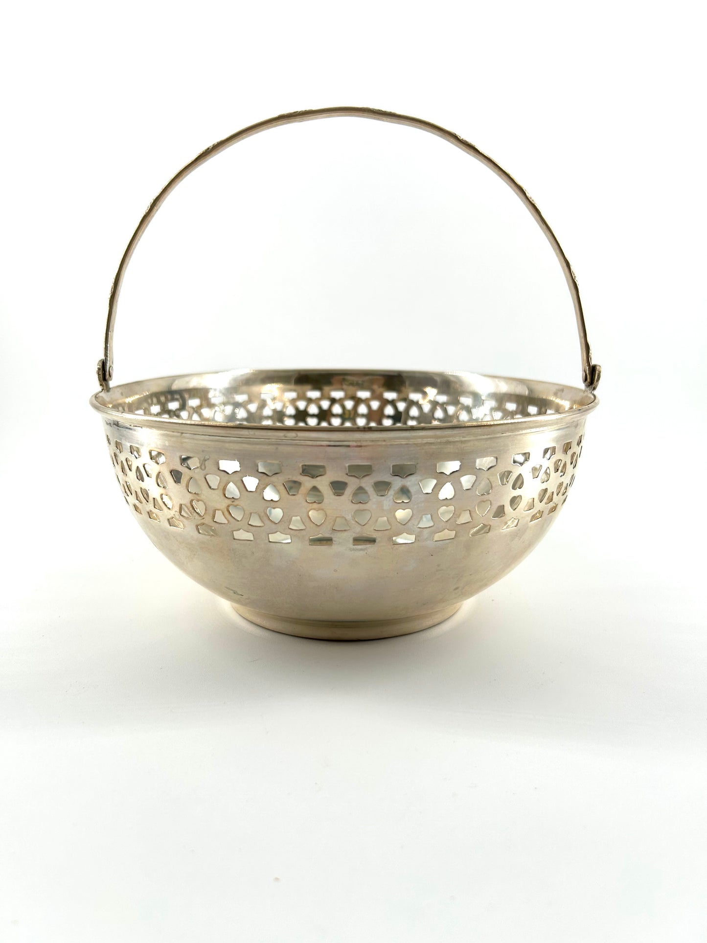 Reticulated Silver Wedding Basket