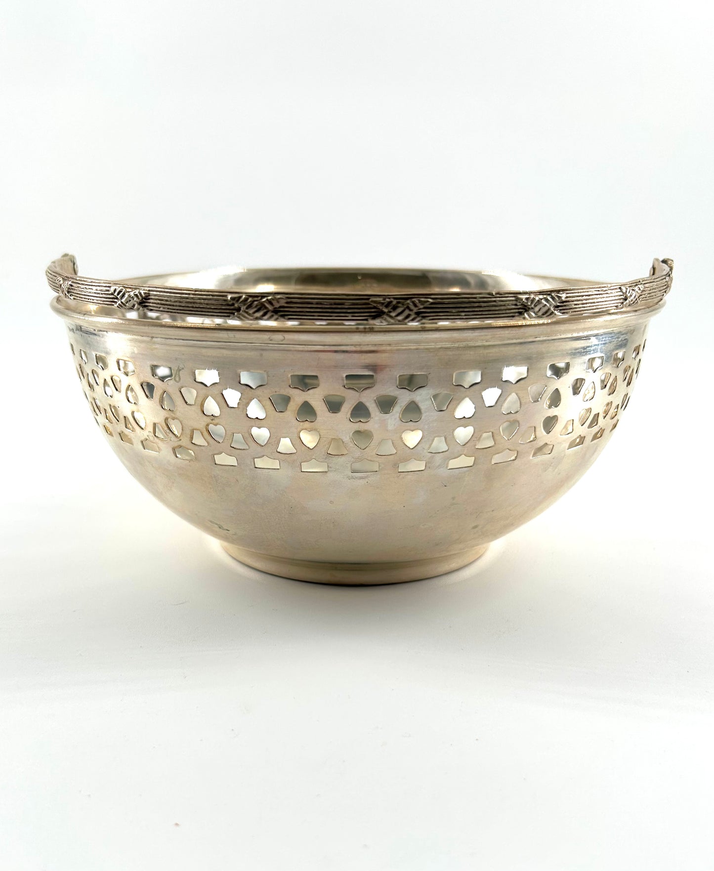 Reticulated Silver Wedding Basket