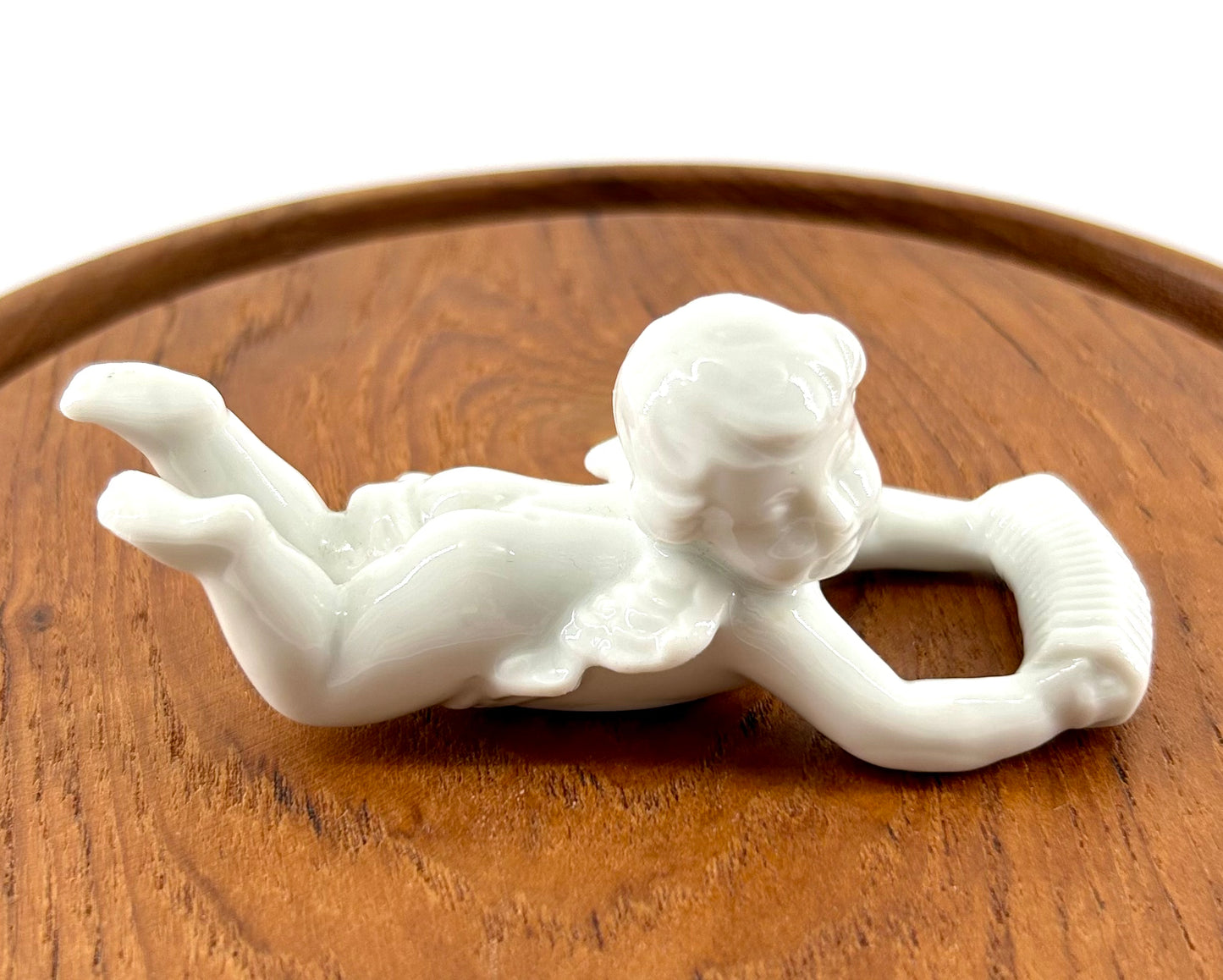 Porcelain Cherub Candle Huggers