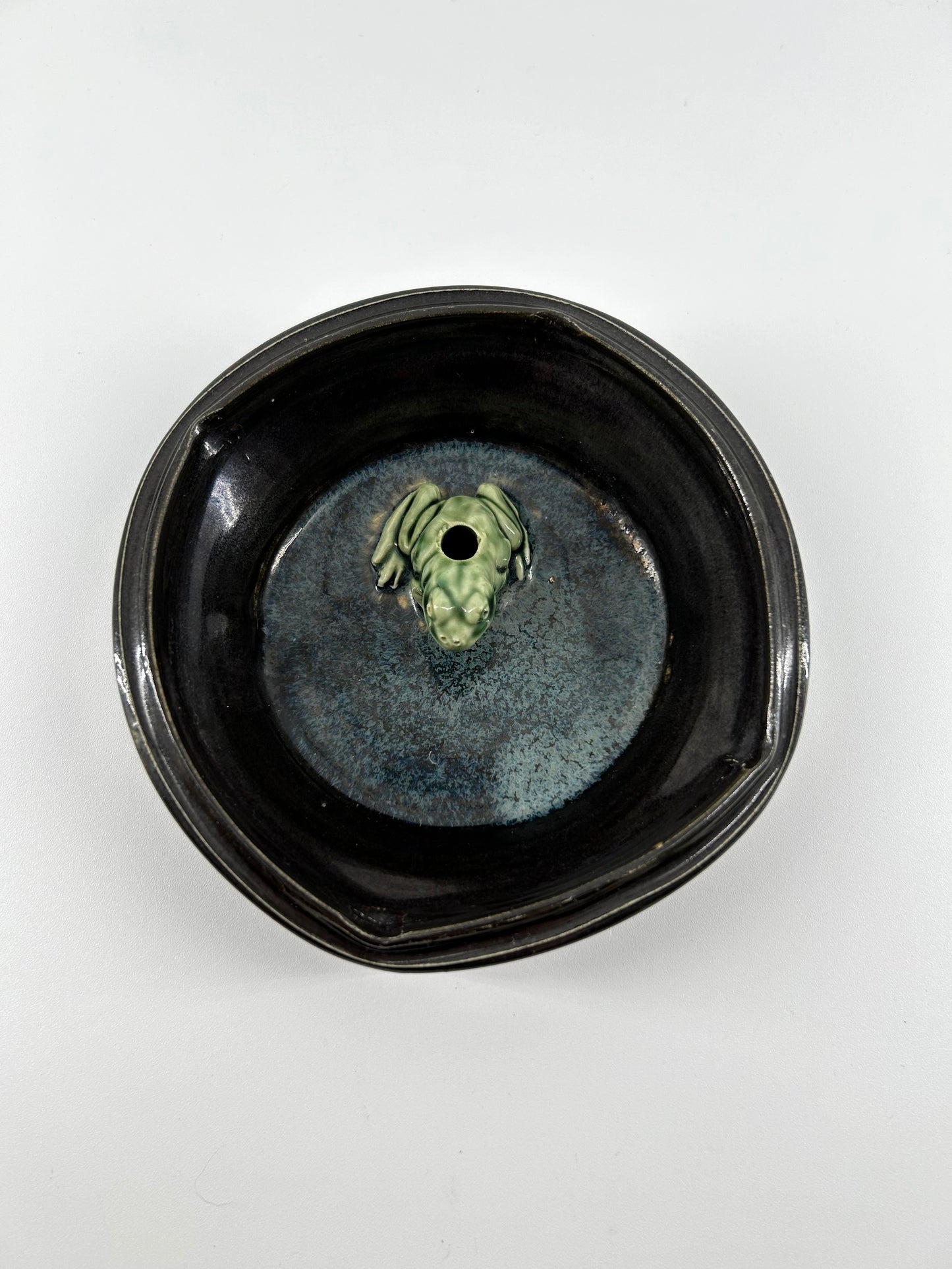 Frog Ikebana Vase/Incense Holder