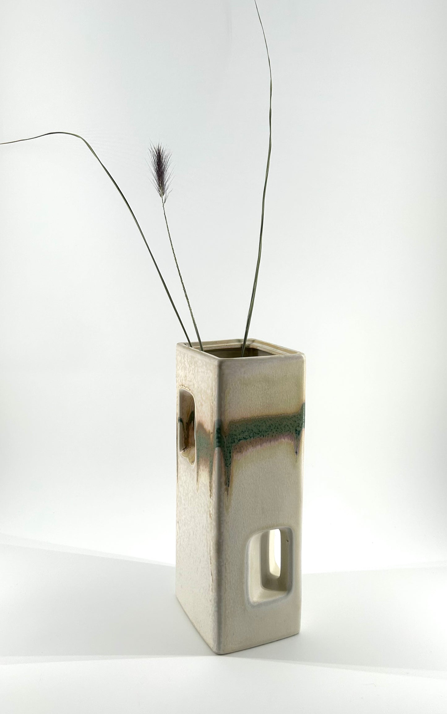 Geometric Cut Out Vase
