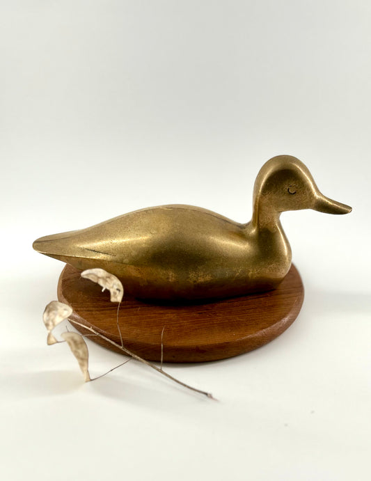 Vintage Brass Duck