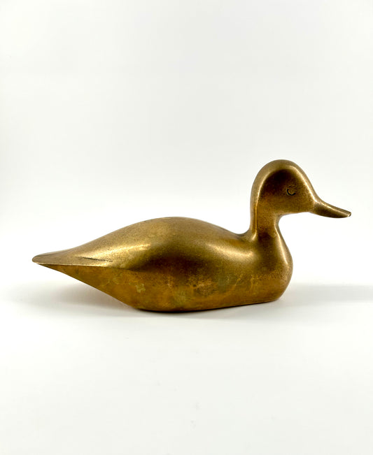 Vintage Brass Duck