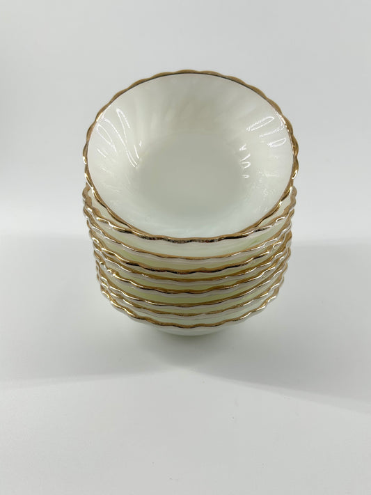 Anchor Hocking 'Golden Shell' Small Bowls