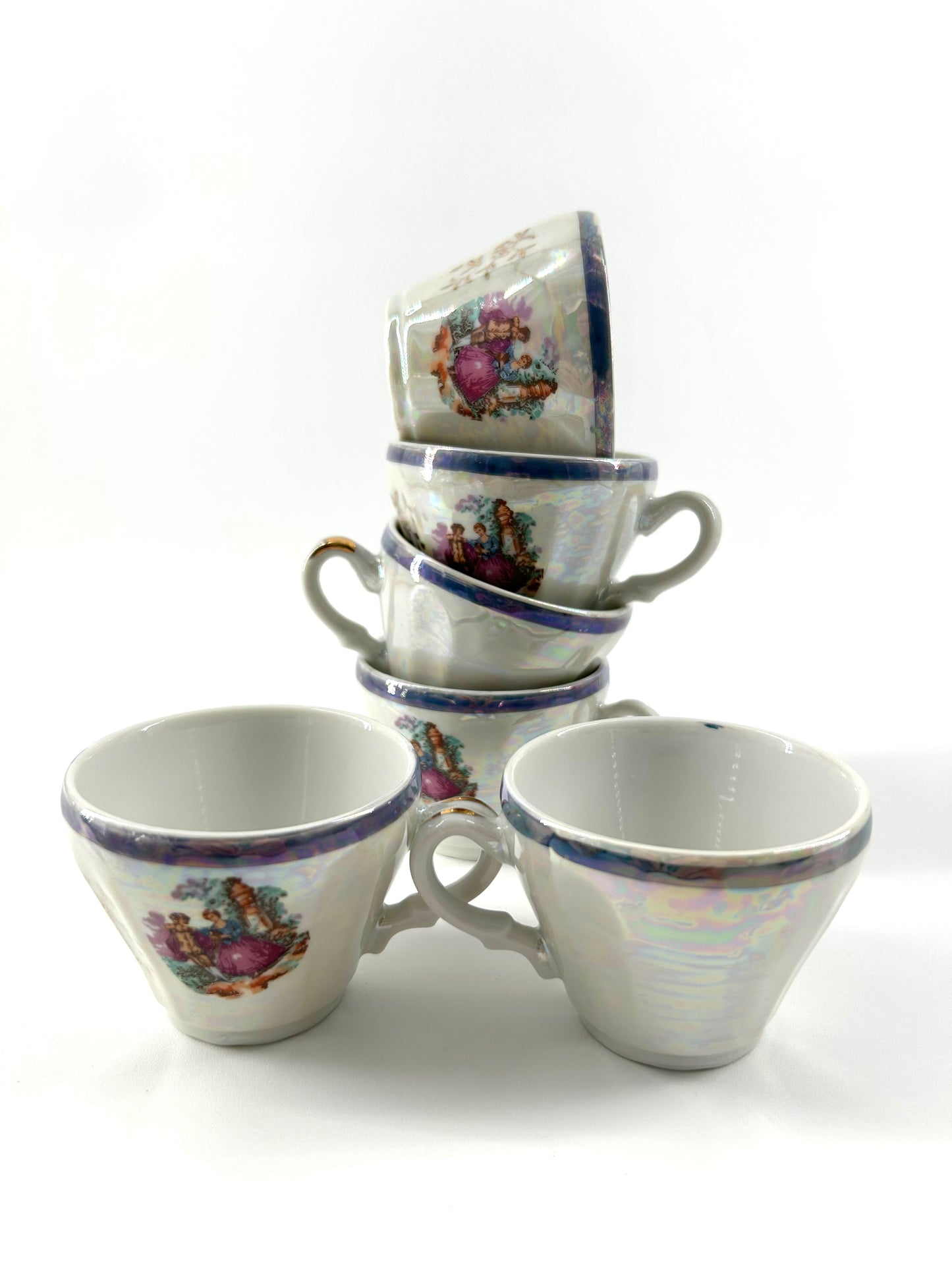 Lusterware Demitasse Tea Set