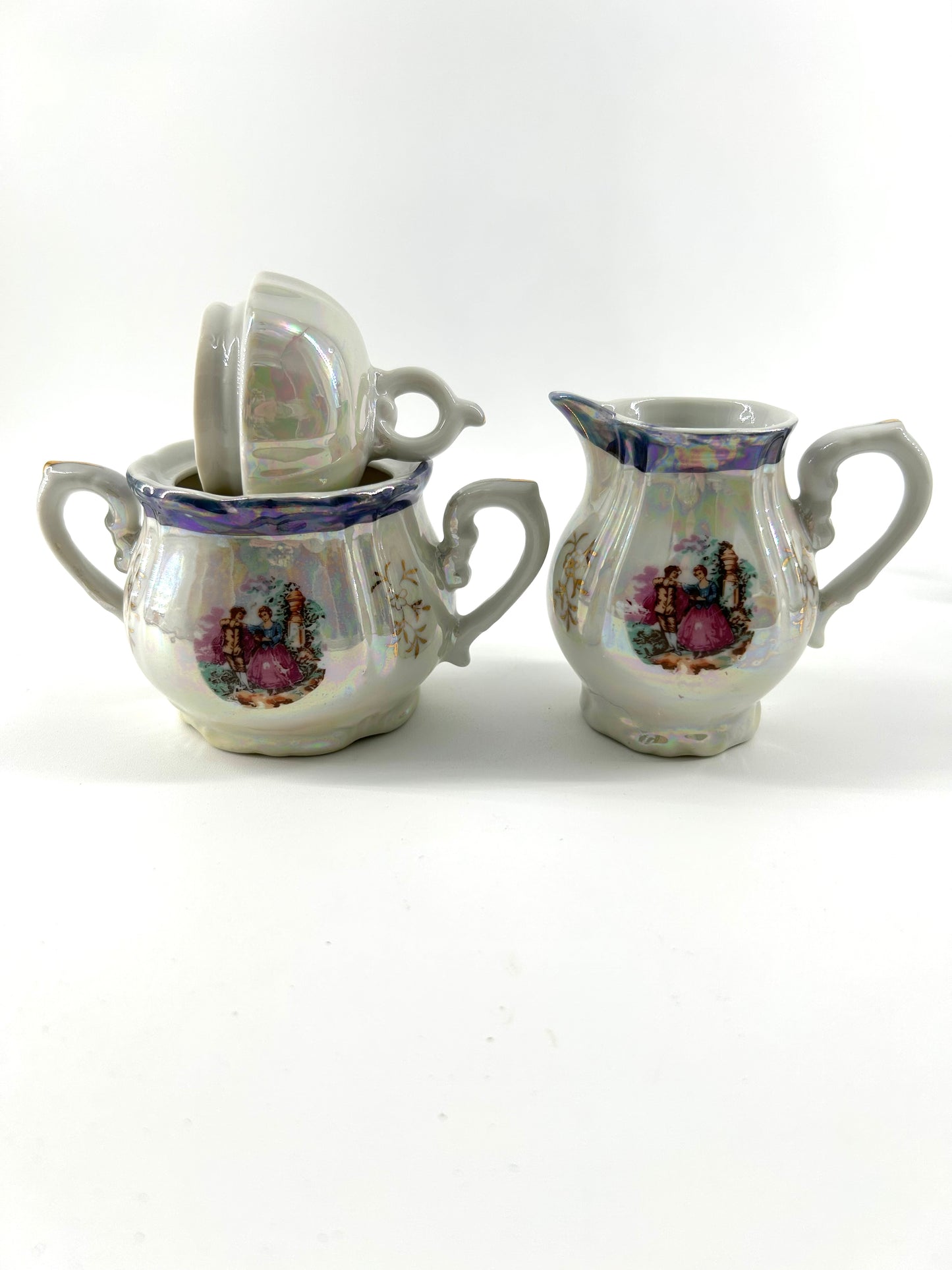 Lusterware Demitasse Tea Set