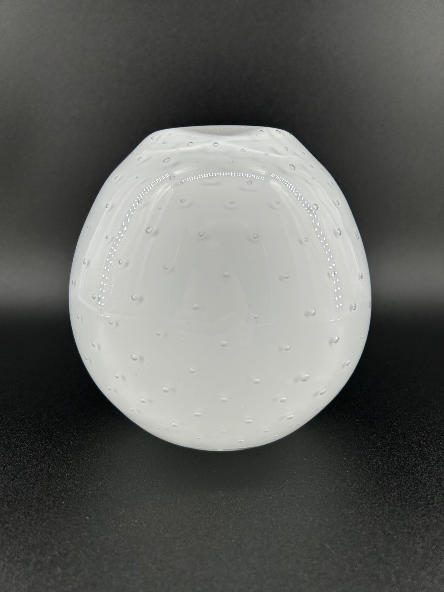 White Bubble Glass Vase, West Elm