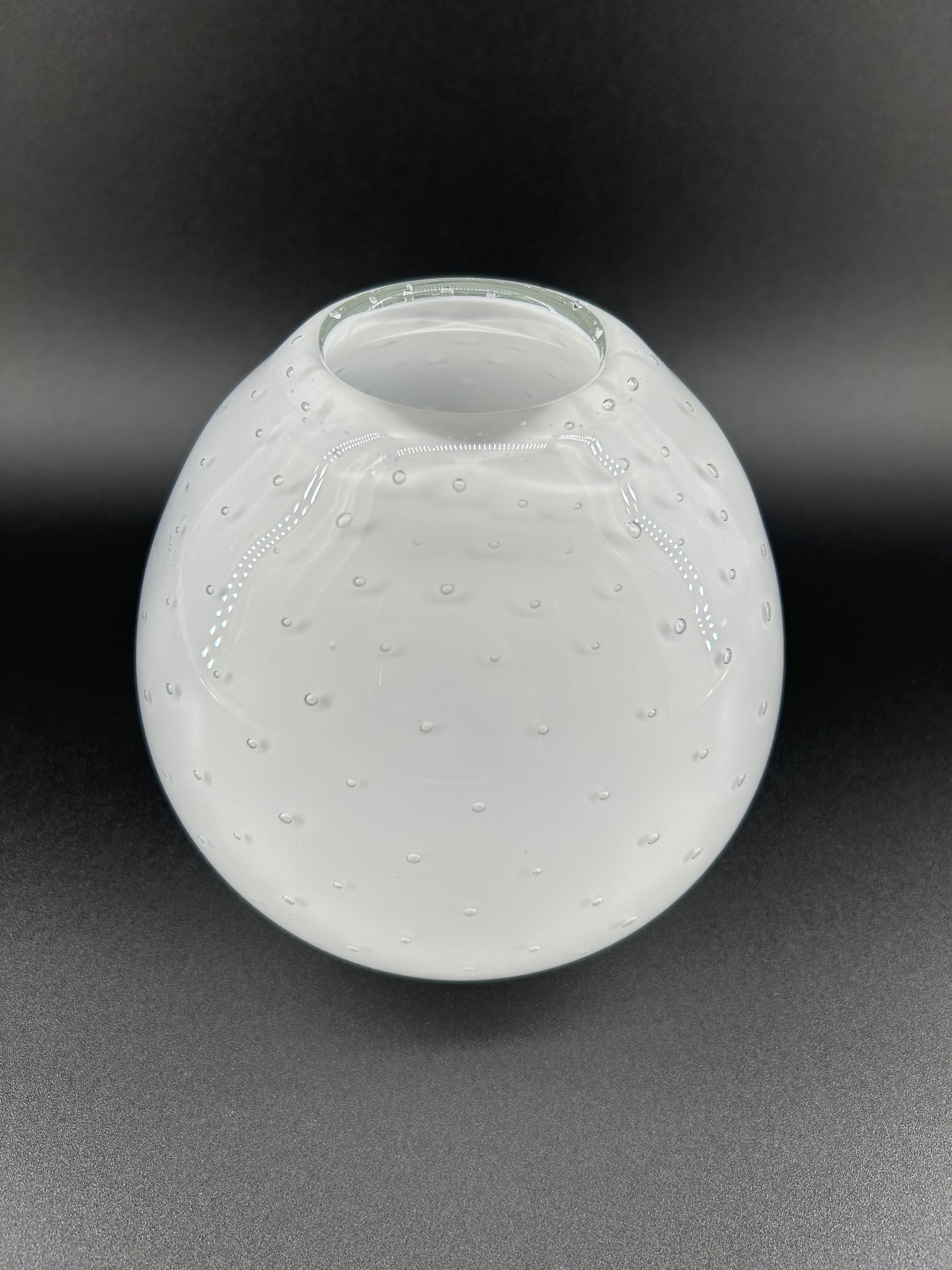 White Bubble Glass Vase, West Elm