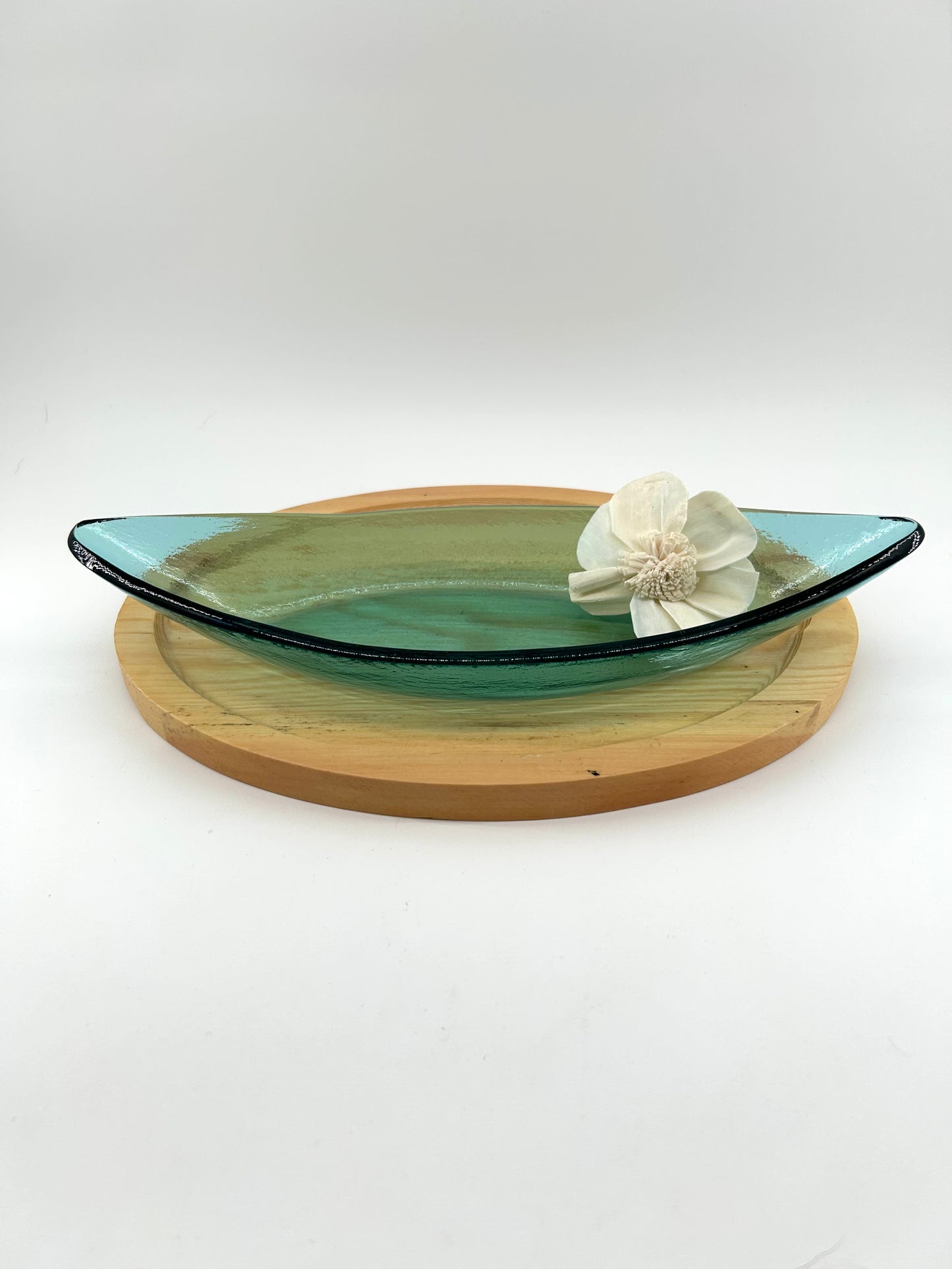 Annieglass Glass Canoe in Ultramarine