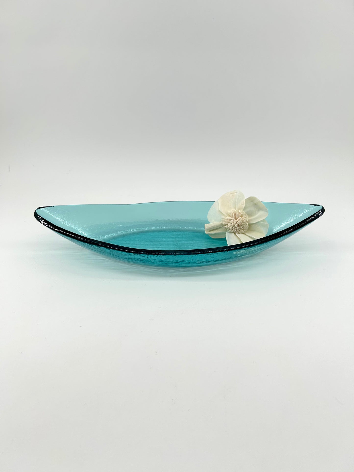Annieglass Glass Canoe in Ultramarine