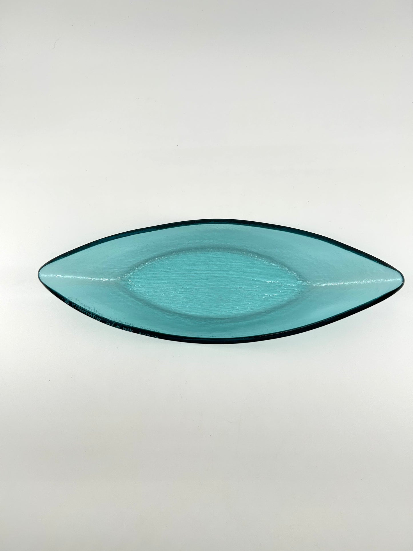 Annieglass Glass Canoe in Ultramarine
