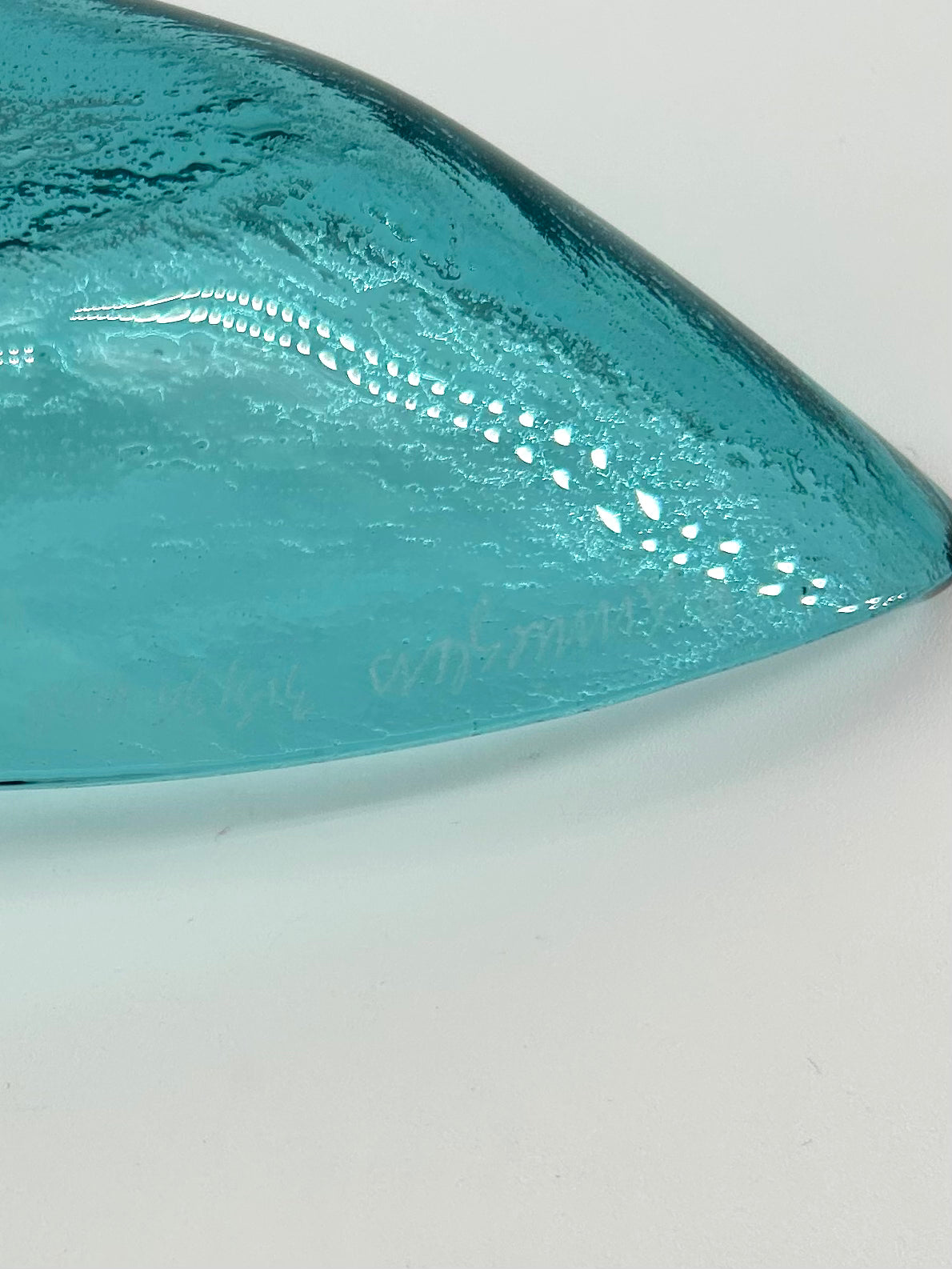 Annieglass Glass Canoe in Ultramarine