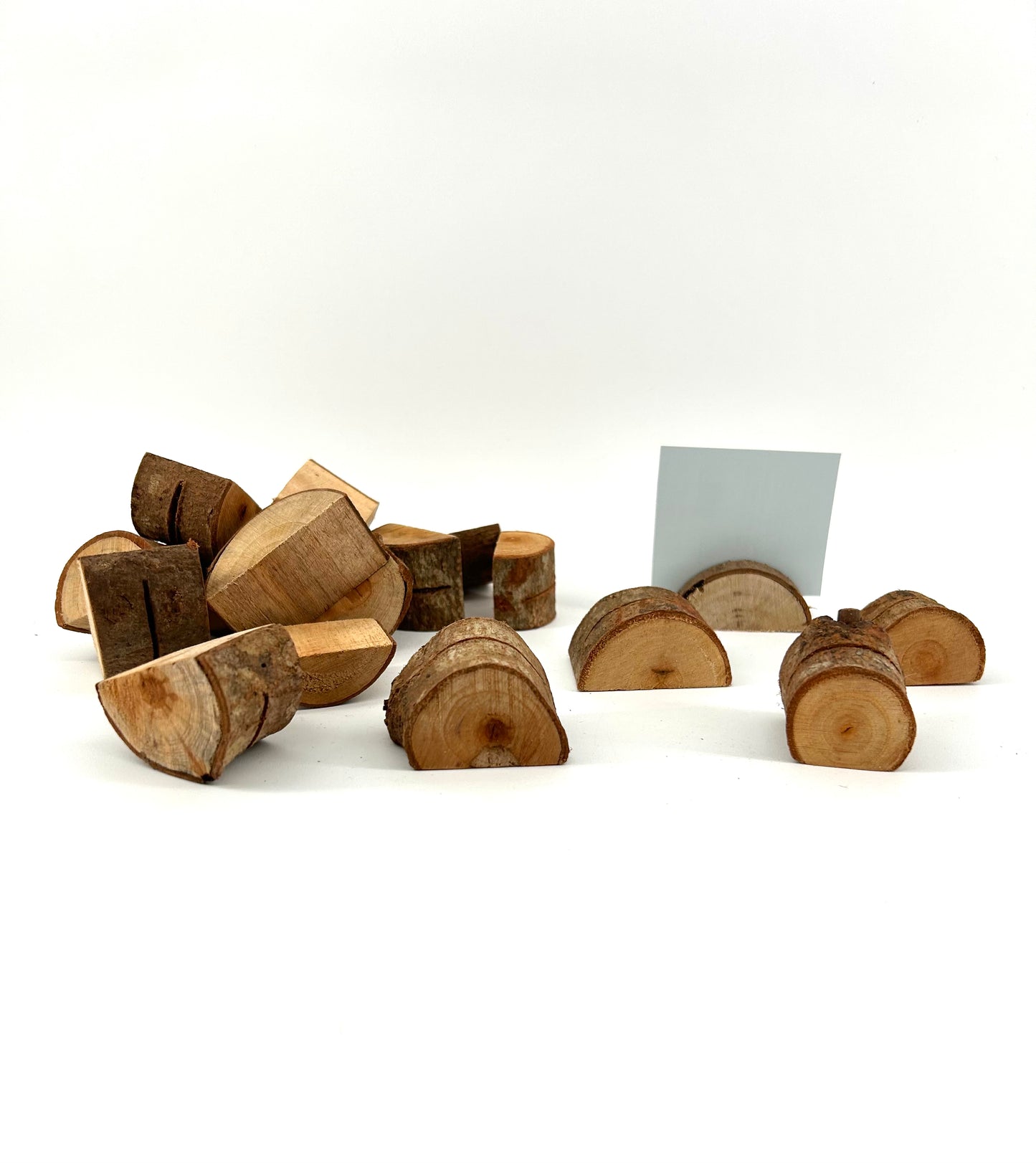 Natural Wood Place Card Holders