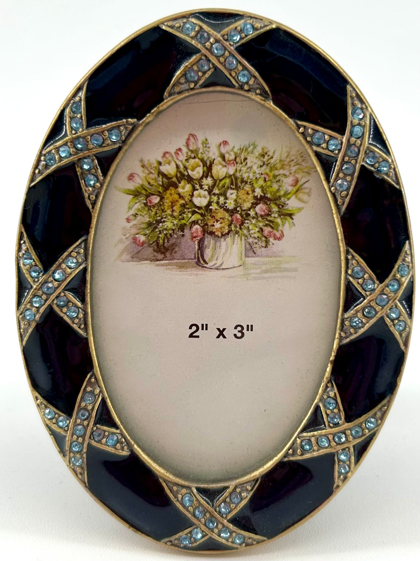 Enamel on Brass Photo Frame