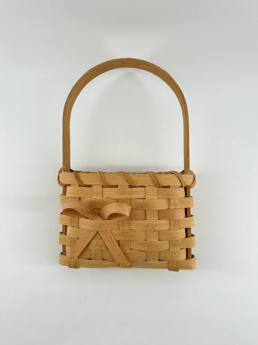 Wall Door Basket With Bow