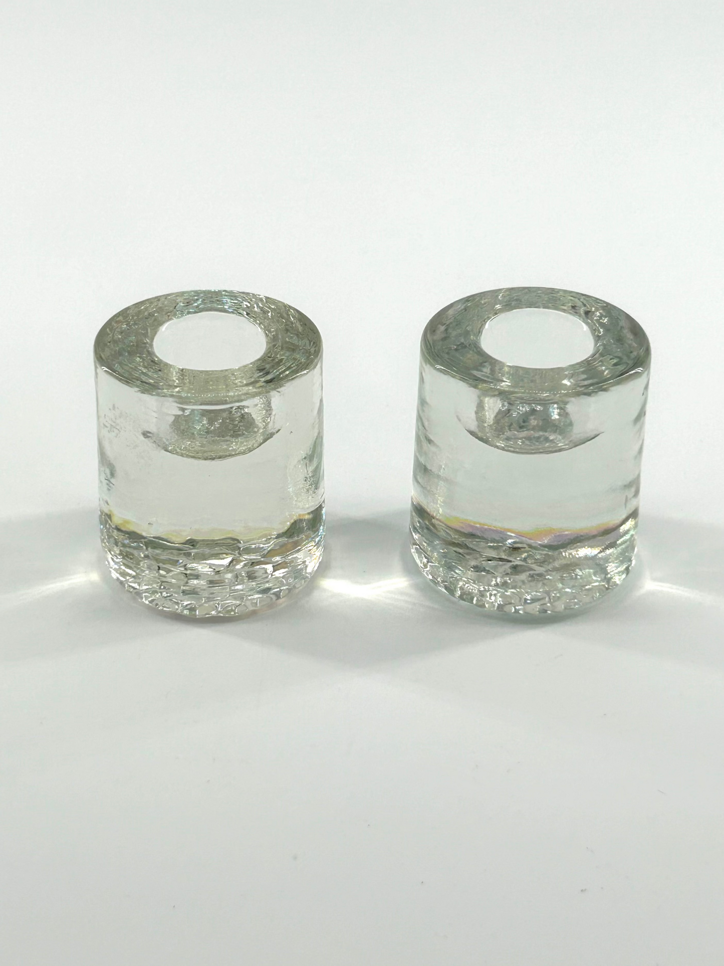 Glass Taper Candlestick Holders