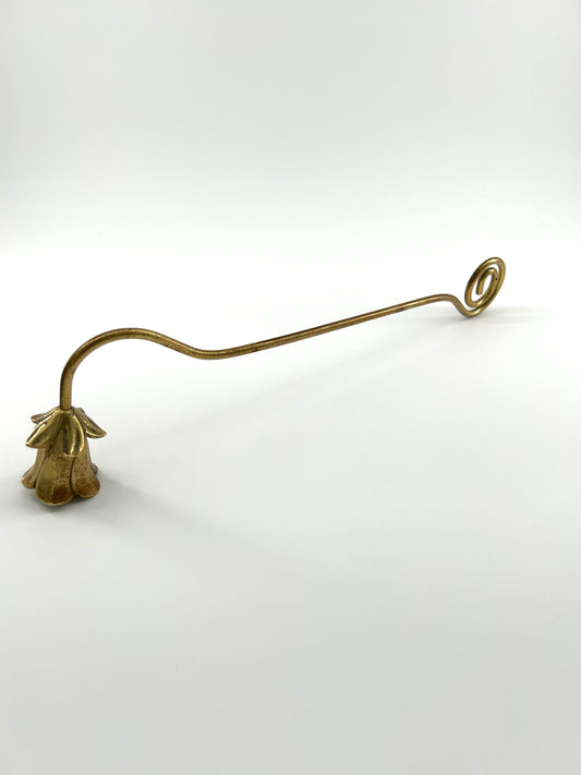 Brass Tulip Candle Snuffer