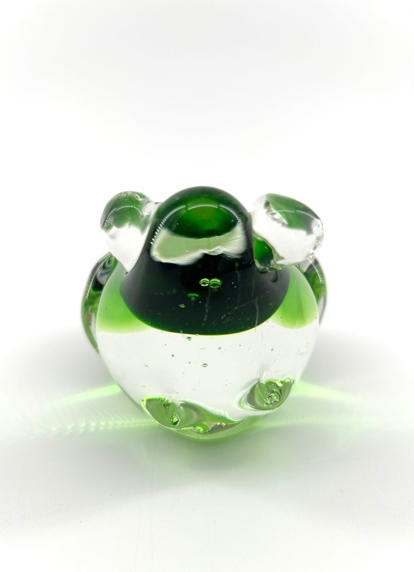 Glass Frog Paper Weight