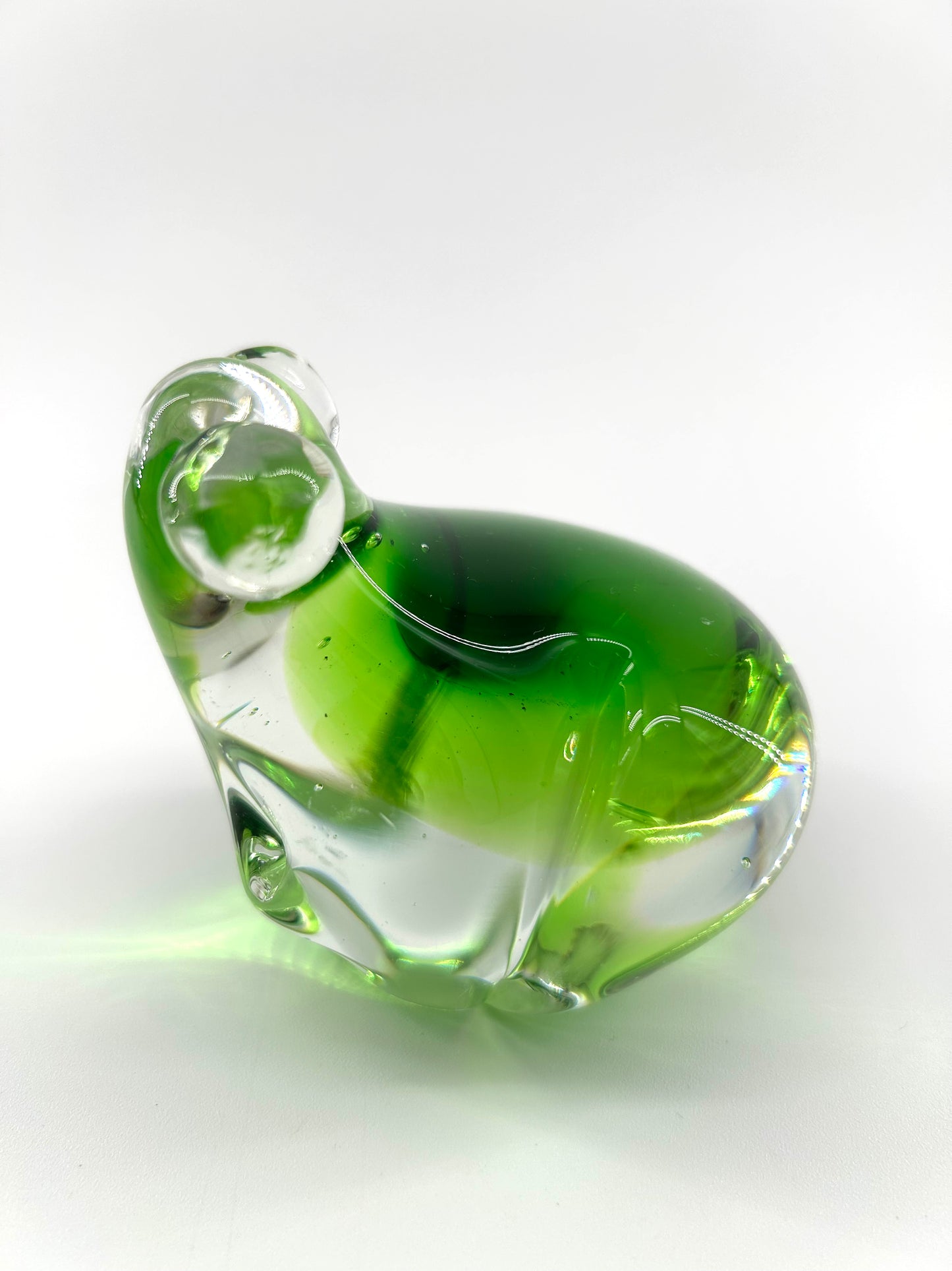 Glass Frog Paper Weight