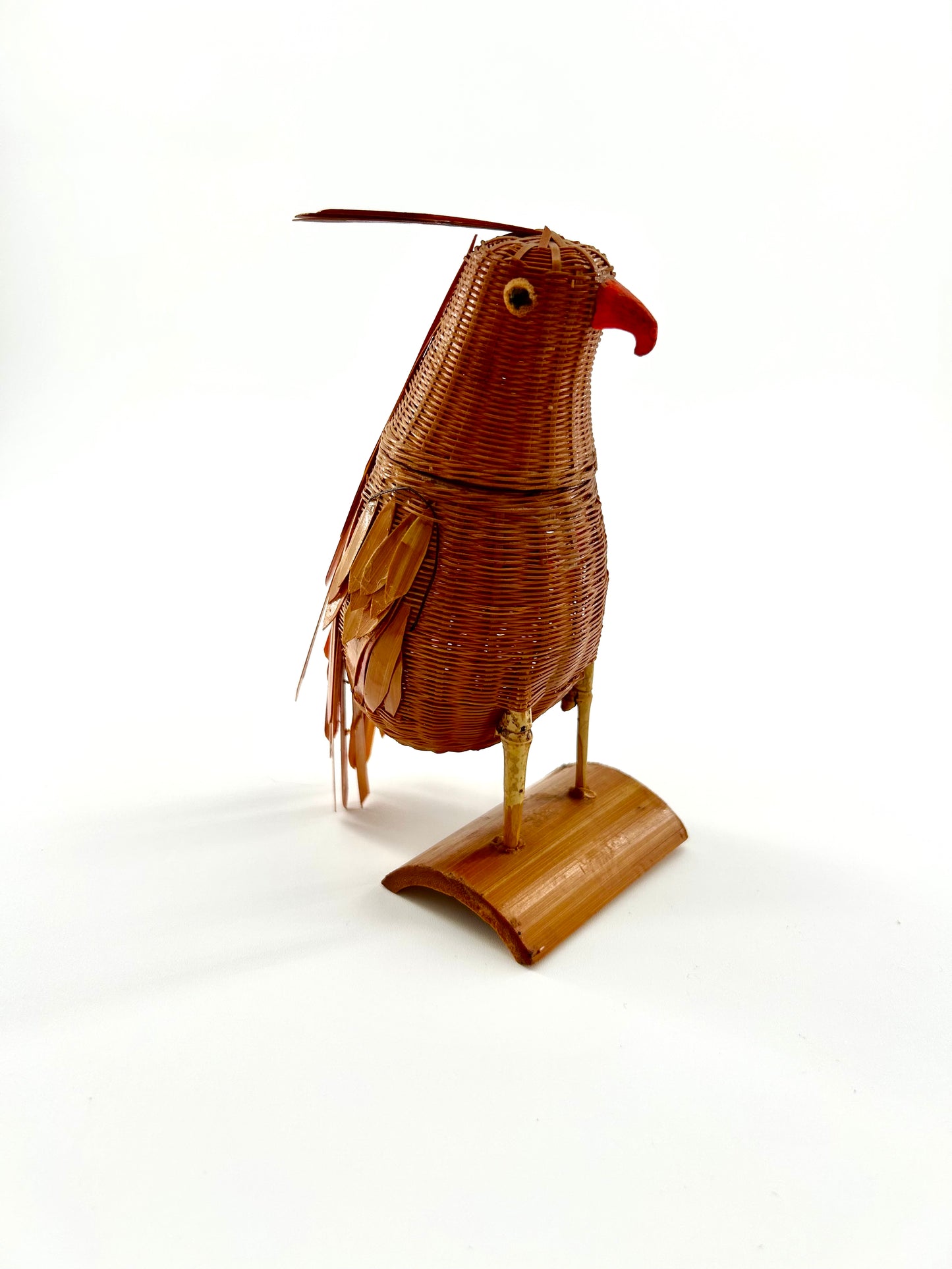 Hand Woven Wicker Bird Box 2