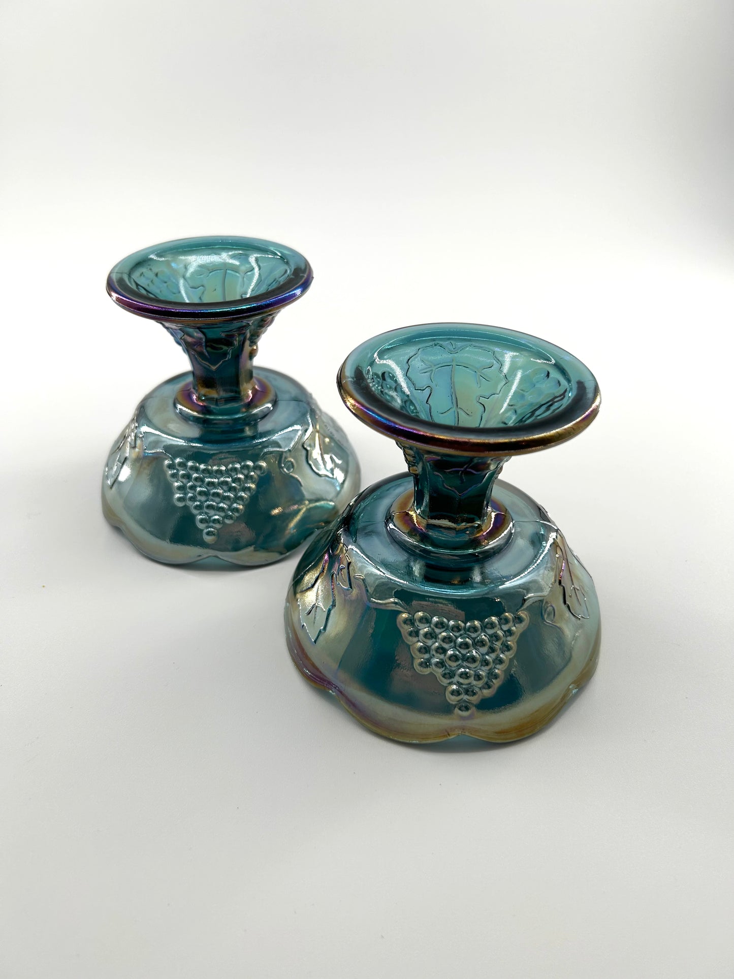 'Harvest Carnival' Glass Candle Holders