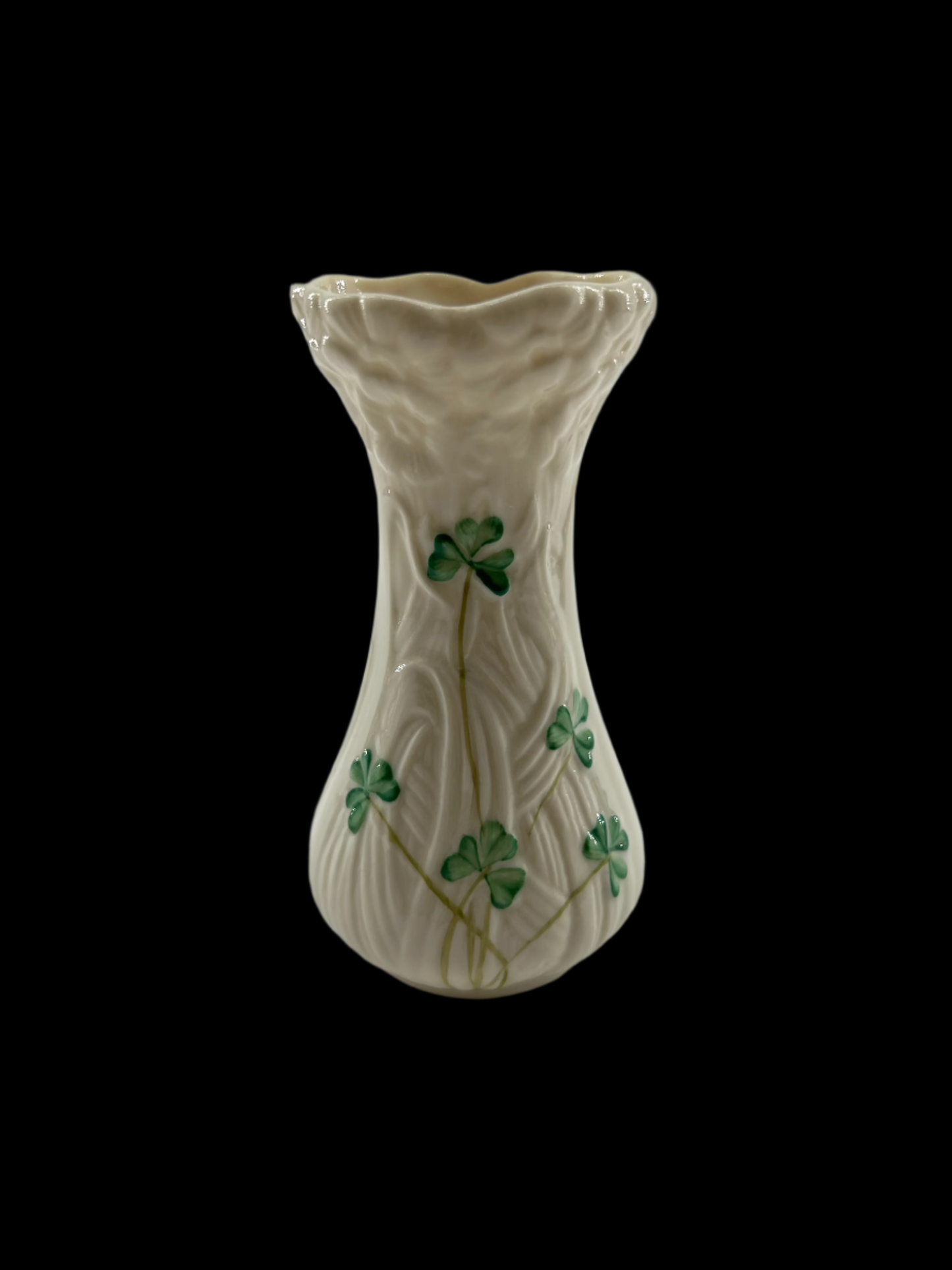 Belleek Shamrock Porcelain Spill Vase