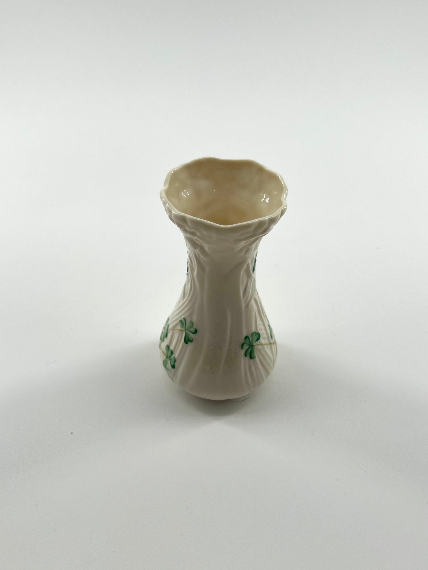 Belleek Shamrock Porcelain Spill Vase