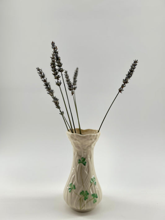 Belleek Shamrock Porcelain Spill Vase