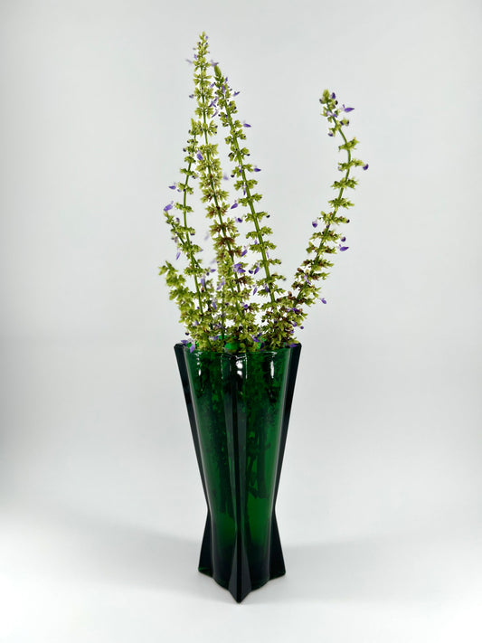 Atomic Rocket Green MCM Vase