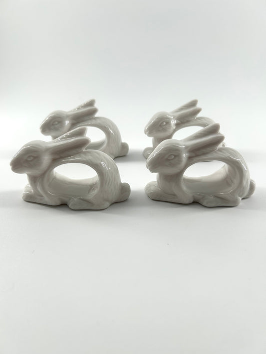 Ceramic Rabbit Napkin Rings