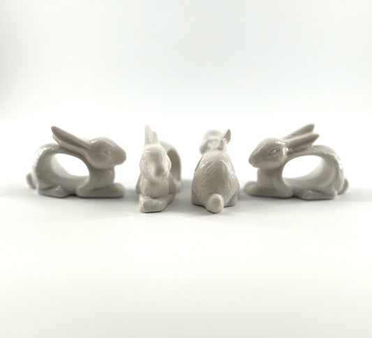 Ceramic Rabbit Napkin Rings