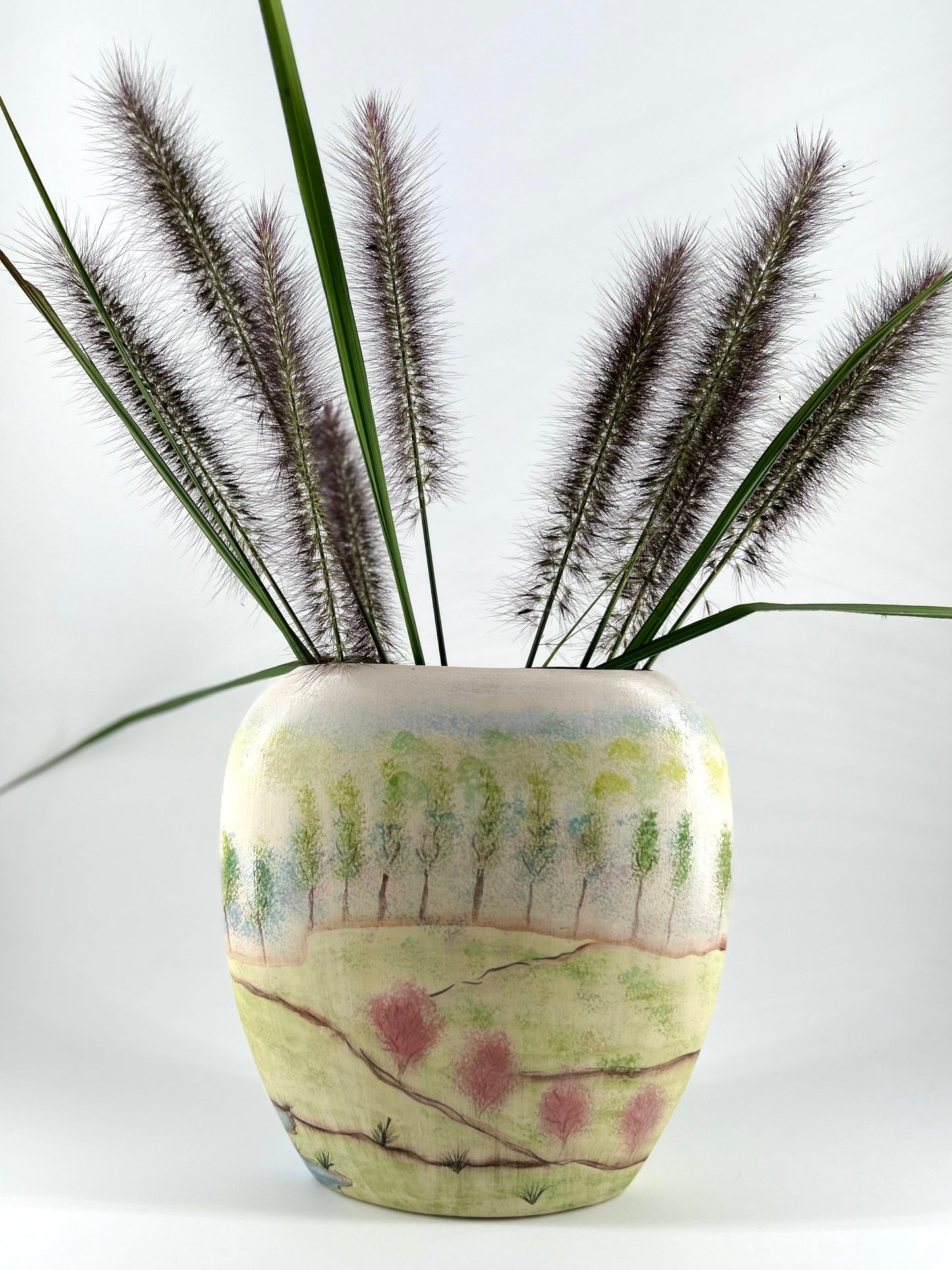 Studio Art Pillow Vase, Signed
