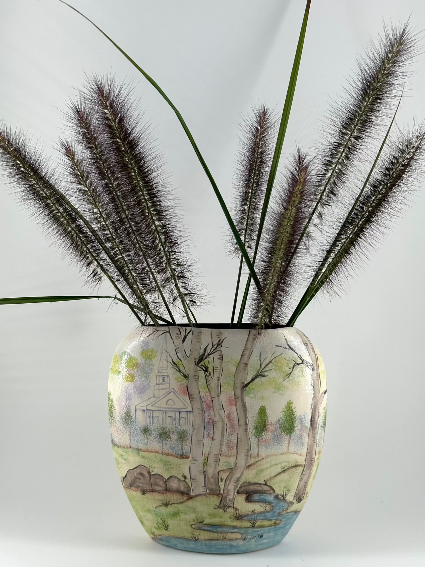 Studio Art Pillow Vase, Signed