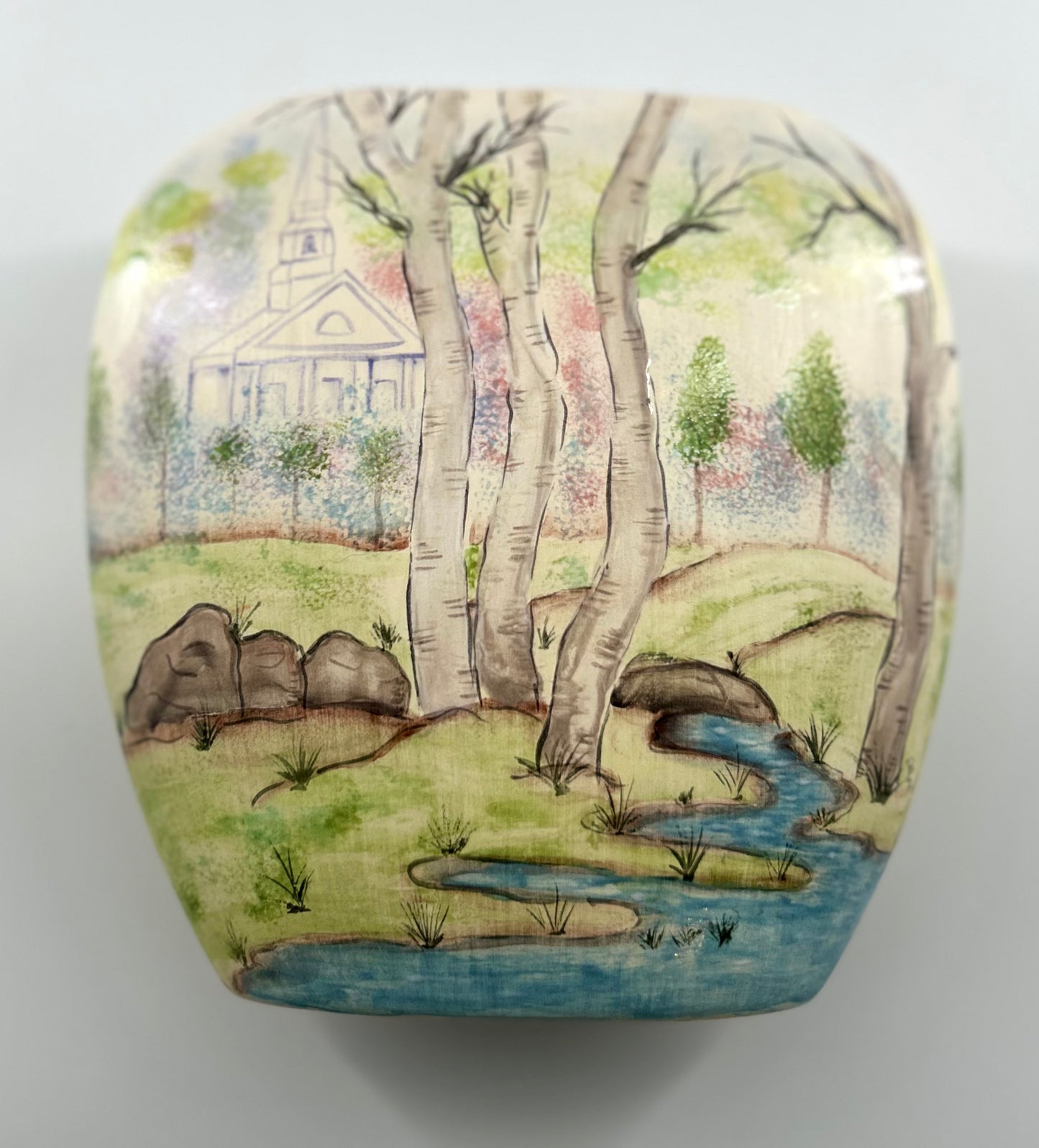 Studio Art Pillow Vase, Signed
