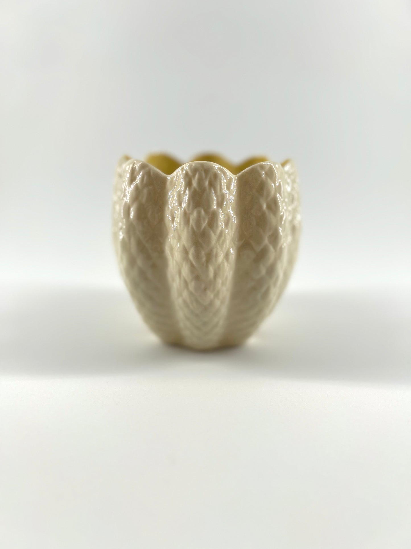 Belleek Limpet Cone Flower Pot