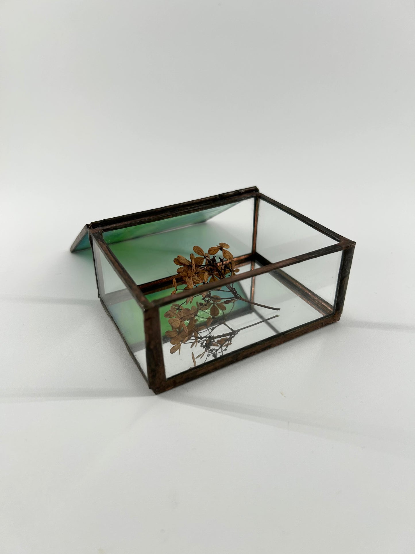 Stained Glass Mirror Box